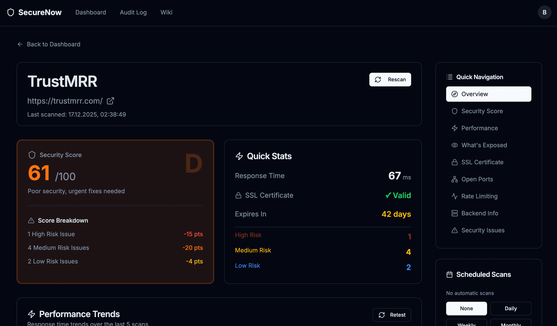 Detailed Scan Results